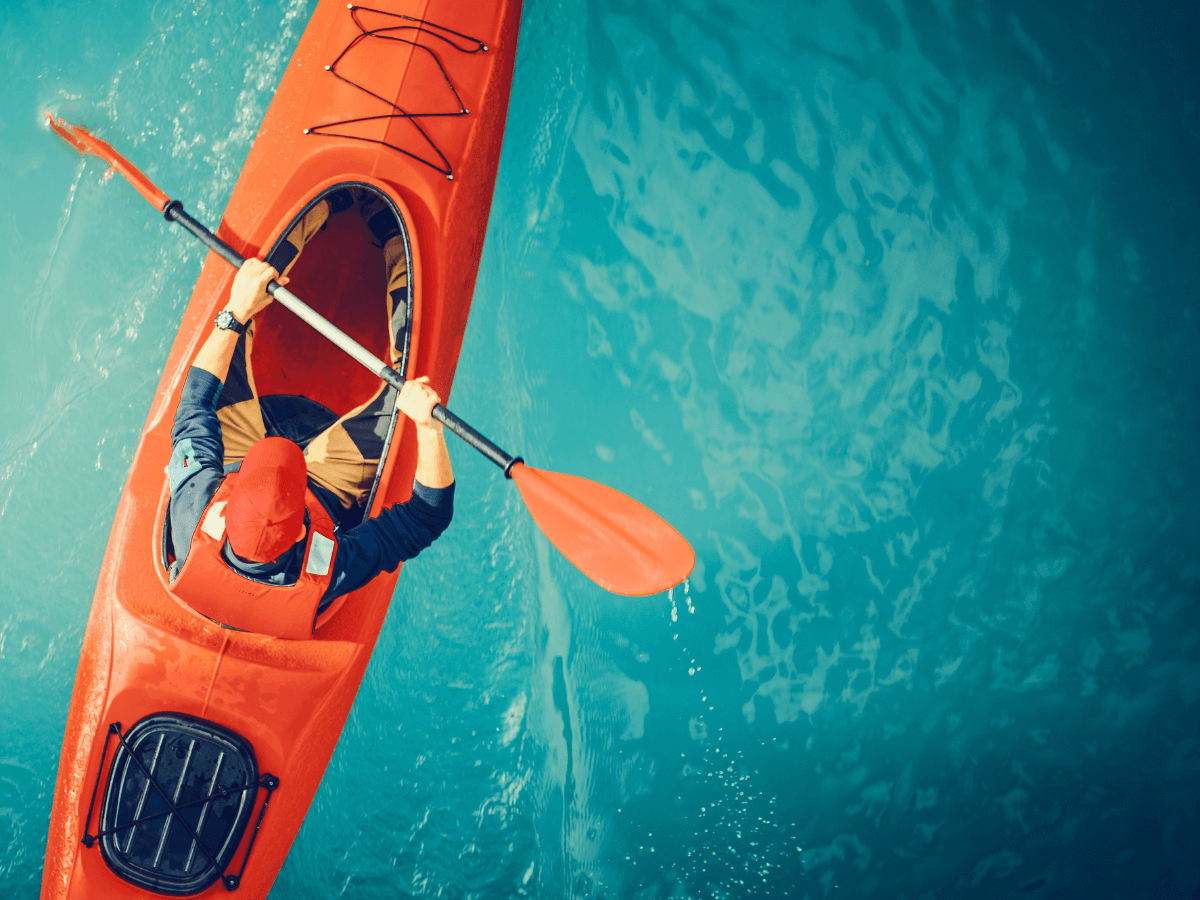 Kayaking on the River Dart
